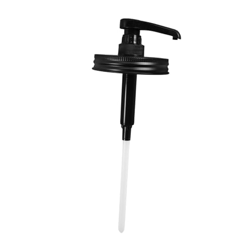 Wakauto Conditioner Dispenser Pump Syrup Dispenser Maple Dispensing - Syrup Pump Jar Sauce Kitchen Plastic Black