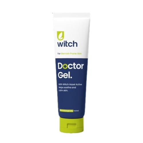 Witch Doctor Gel 35ml con Witch Hazel, ayuda a calmar y calmar la piel. El embalaje puede variar