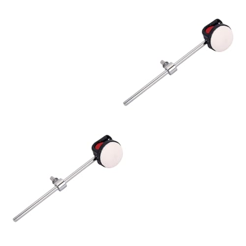 Abaodam 2pcs Silicone Bass Drum Hammer Percussion Silicone Head Replacement Accessory for Drum Players