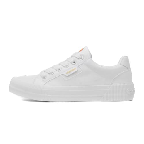 Rocket Dog Cheery Womens White Lace Up Canvas Shoe - Size 5 UK - White