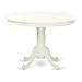East West Furniture HLT-LWH-TP Hartland Dinner Table- Linen White Table Top Surface and Linen White Finish legs Hardwood Frame Kitchen Table