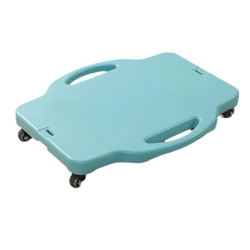 BRZU 子供用四輪屋外スポーツスクーター 幼稚園、幼児教育、感覚トレーニング器具 バランススクーター スクーター 室内/屋外用旅行玩具 (ティファニーブルー,L)
