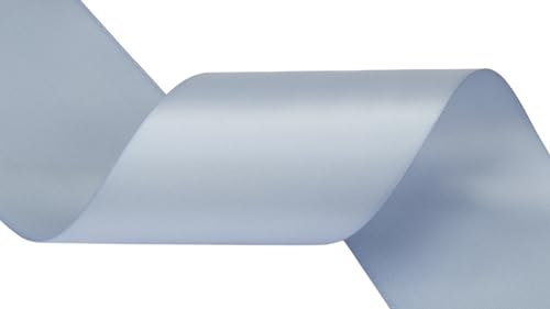 Zofrud French Blue Satin Ribbon 63mm x 9 Meters - Large Ribbon Ideal for Bows Gift Wrapping, Flower Bouquet, and Crafts - Image 3