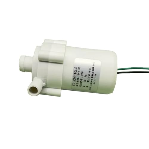Bomba de agua micro sin escobillas CC 24 V 20 W 9 L/min de alta potencia, cabezal de flujo grande de 5 m, bomba de agua centrífuga sin escobillas