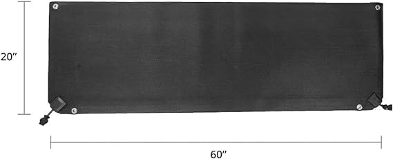 HeatTrak Heated Snow Melting Mats - Heated Outdoor Mats for Walkways - Electric Snow Melting Mats for Decks and Sidewalks - Trusted No-Slip Snow and Ice Melt Heated Sidewalk Mat (20” x 60") by HeatTrak - Used condition - US$119.10