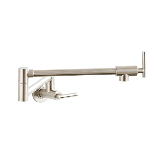 Robinet de cuisine mural pour évier double bac avec bec orientable 360 - 5