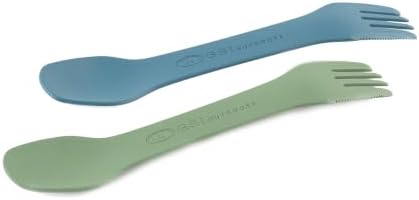 GSI Outdoors 72142 Tekk Tandem Spork Set – 2-Pack Lightweight Reusable Sporks for Camping, Backpacking, Travel, Picnics & Everyday Outdoor Dining image 4