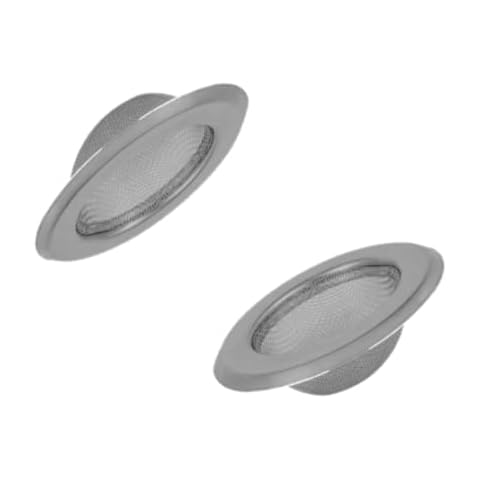 2 Pcs Kitchen Bathroom Sink Filters, Sink Filters, Stainless Steel Drain Filters to Prevent Clogging, Diameter 3 Inches/7.8 cm, Bathroom and Kitchen Drainage Protection Sink Plug Covers (Type B) Cover
