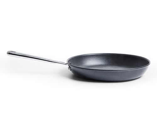 Misen Nonstick Frying Pan - Premium Skillet with PFOA-Free Coating - Ideal for Omelettes, Eggs, and Induction Cooking - Durable Aluminum Core, Warp-Resistant Design, and Oven-Safe to 450°F - 12"