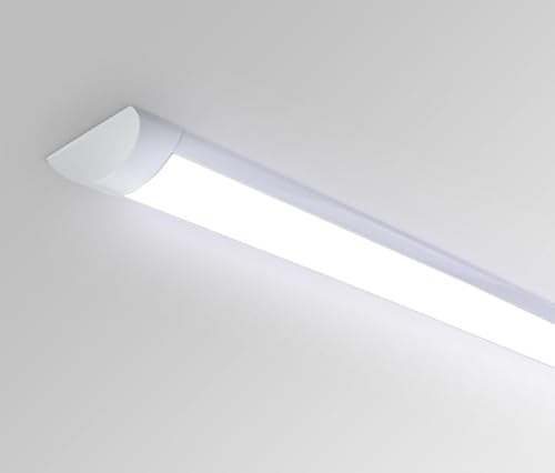 Kit 3 Luminária Lâmpada Tubular Led 60cm Slim Branco Frio 6000k 20w Completa Bivolt