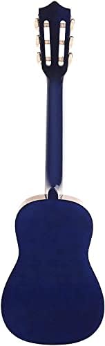 Stretton Payne 1/4 Sized Kids Age 3 to 6 Acoustic Guitar Package Everything a Beginner Needs to Learn to Play - 31' inch Classical Nylon String Childs Guitar Pack- Blue