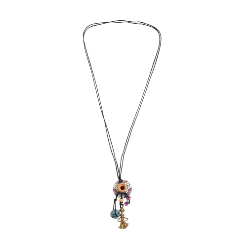 Image of AAKRITI ART CREATIONS Handcrafted Tribal & Boho Ethnic Necklace Collection | Floral, Mandala, Tassel & Dhokra Pendant Designs | Artisan Brass, Wood & Statement Jewelry for Women