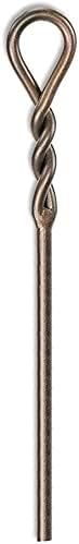 Twisted Rope 5-Piece Wrought Iron Fireplace Tool Set, Roman Bronze