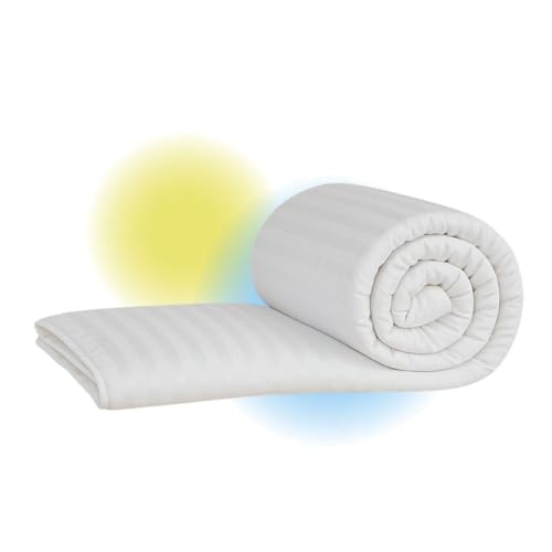 Cool Summer Double Duvet 1.5 Tog – Lightweight, Breathable & Hypoallergenic Quilt for Hot Sleepers – Soft Microfibre Cover, UK Made, Machine Washable Bedding (200x200cm, White)