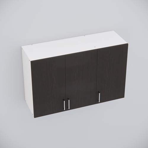 Image of SPECIALITY PANELS 3 Door Modular Wall Mounted Kitchen Cabinet with Adjustable Shelf Space Saving Storage Unit | Engineered Wood Cupboard for Kitchen Living Room Organizer Furniture | DIY Assembly