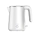 HUKSXZ Bollitore da tè Elettrico, Caldaia ad Acqua Calda e Riscaldamento 1 L, Auto-spegnimento e Protezione for bollitori.220V (Color : White, Size : 18.9cmx14.2cm)