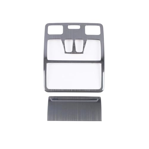 Moldura de luz interior para coche Ford Kuga en acero inoxidable negro texturizado