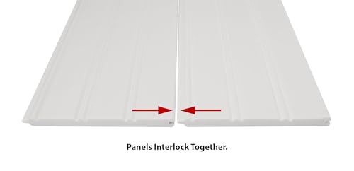 Architectural Products by Outwater WC-518-07-10PK Panel Wainscot, White - Thumbnail 3