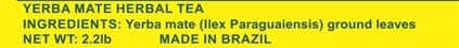 Canarias Yerba Mate Traditional 2.2 lb - Uruguayan Yerba Mate Tea - Ground Leaf Without Stems (Sin Palo) - Strong & Full-Bodied Flavor (Pack of 3)