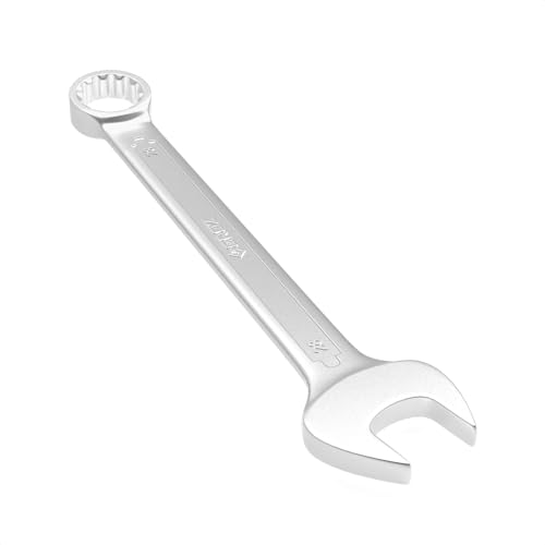 Image of Groz Combination Spanner 28 mm, Length 310 mm | DIN 3113 Standards | Chrome Vanadium, Matt Satin Chrome Combination Wrench Tool | CSP /DIN /28G