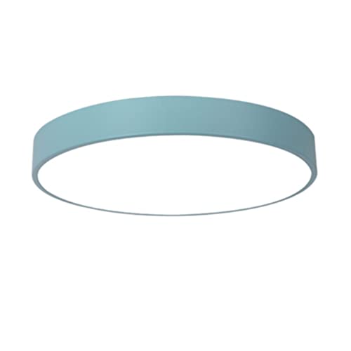 Plafonnier Encastré Cuisine Bleu Ø30cm Métal Luminaire Nordique 4000K