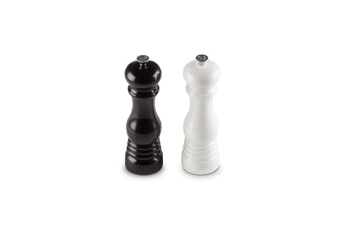 Comparison: Best Salt And Pepper Grinder Set 6 Le Creuset Salt and Pepper Mill Set, 8" x 2 1/2" each, Black & White