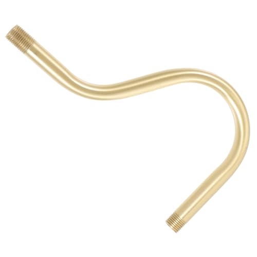 VICASKY Tiges Suspendre Incurvées Pour Luminaires M10 En Cuivre Massif Tube Creux Fileté Extérieur Finition Huilée Accessoire Pour Lampe Murale Et Lustre