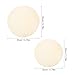 Milisten 30CM Genuine Leather Drum Skin Replacement Parts 2pcs Round African Drum Head Accessories for Conga and Djembe Instruments