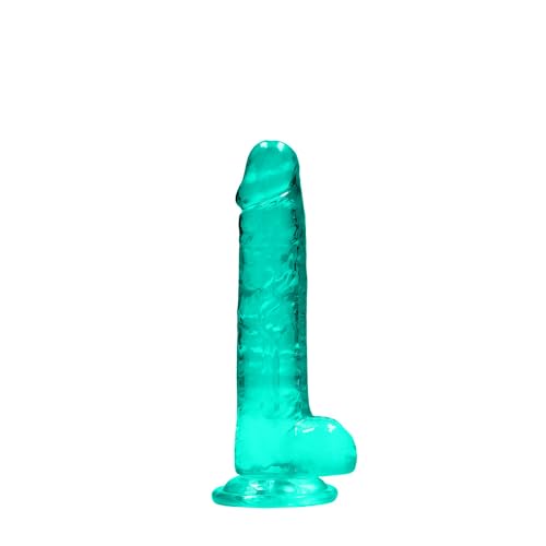 Shots Realrock Crystal Clear - 7" / 17cm Realistic Dildo With Balls
