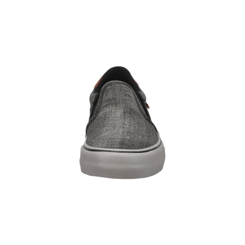 Vans Vans Unisex Asher DX Deluxe Textile - Slip On Low Cut Design Shoes - Black/Grey 12