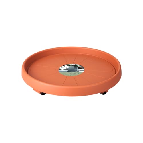 elho Universal Planttaxi 40 - Untersetzer für Innen, Außen und Zubehör - Ø 38.2 x H 6.5 cm - Braun/Terra