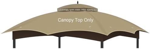 10x12 Gazebo Canopy Replacement, #GF-12S004B-1, Khaki image 9