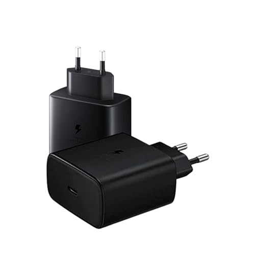 Image of Original 45WT Charger with Type C Cable Compatible with Samsung S21 FE | Black