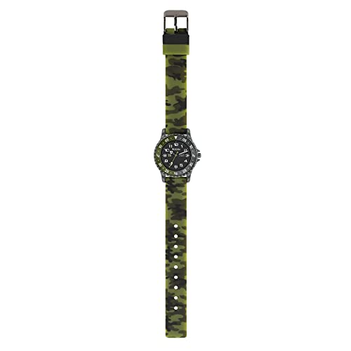 Tikkers Boy's Analog Quartz Watch with Silicone Strap ATK1085, Camoflague