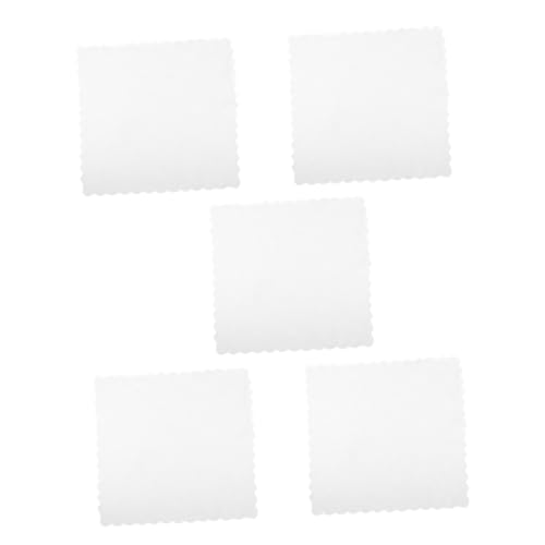 FOMIYES 5Pcs White Cotton Handkerchiefs Tie Dye Blank for Men Absorbent Reusable Handkerchiefs for Art and Practical Uses