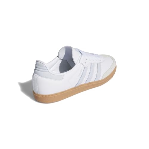Image of adidas Samba OG Womens Sneaker (White Halo Blue Gum, 5.5, IE0877)
