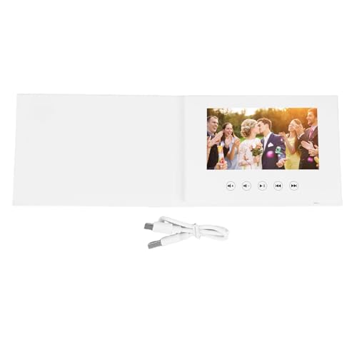 Carte Video Electronique Cadeau Personnalisable Ecran HD 720P Souvenir de Fete 4 Go
