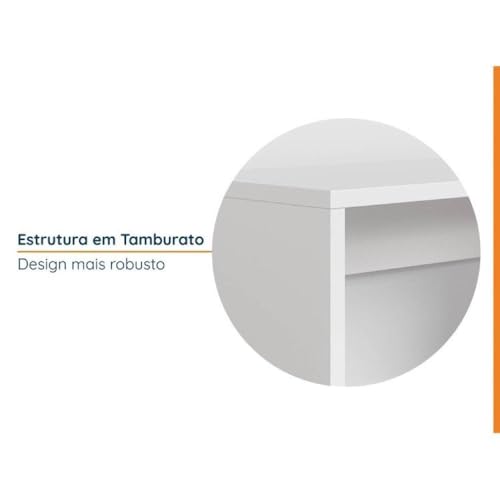 Conjunto Home Office 2 Peças 1 Mesa 120Cm 1 Gaveteiro Branco