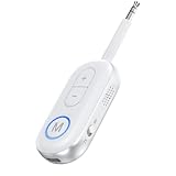 KAIY Airplane Bluetooth Adapter for Headphones, Bluetooth Transmitter for TV PC Headphones, Music Receiver for Home Stereo/Speakers, 3.5mm AUX Jack Wireless Audio Adapter for Car/Boat/Gym