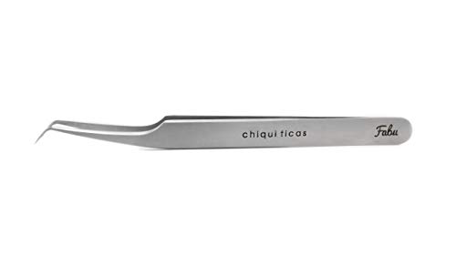CHIQUITICAS (FOXY) by Fabu PRO Professional False Eyelash Extension Tweezers – Lash Extension Tools for Lash Fan Isolation & Application – Smooth Stainless Steel Grip & Firm-Tension Precision