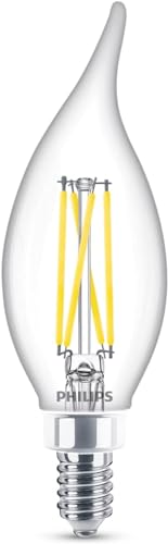 Image of Philips LED BA11 Candelabra LED Light Bulbs - Flicker Free 60w Light Bulbs with EyeComfort Technology - Daylight 5000K Lightbulb - 500 Lumen - E12 Base - 6 Pack