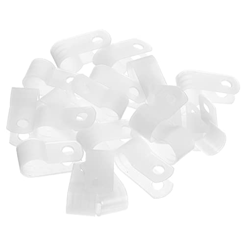 VILLCASE Cable Wire Clips 1000pcs Rope Light Clips Clamp for Wire Management for Coax Ethernet Tv Cable