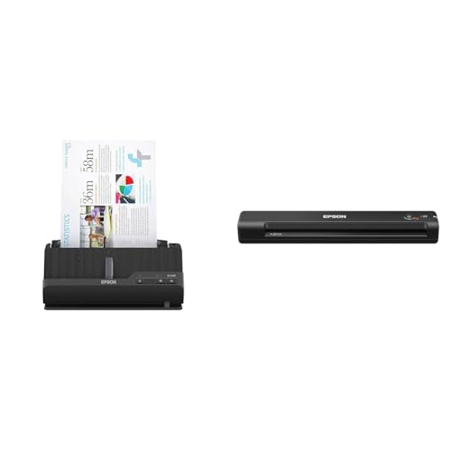 Epson ES-C220 Compact Desktop Document Scanner and ES-50 Portable Sheet-Fed Document Scanner Bundle