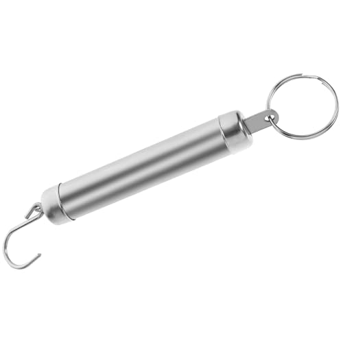 Beaupretty Báscula Mecánica Colgante de Acero Inoxidable 5 Kg Báscula de Mano Portátil para Cocina Pesca y Equipaje Balanza de Resorte con Dial Analógico para Frutas y Paquetes