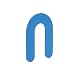 CRL Blue 1/16" x 2" Plastic Horseshoe Shims Pack of 100