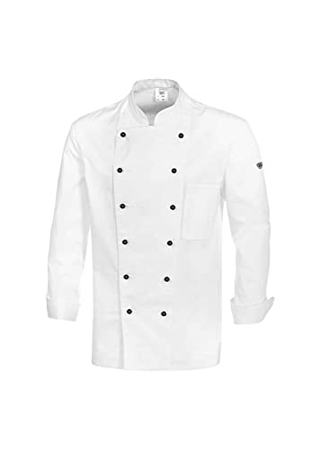 BP Gourmet 1500-130-21 Kochjacke (Kugelknöpfe nicht inbegriffen) - Langarm - Schlanke Passform - Größe: 102 - Farbe: weiß
