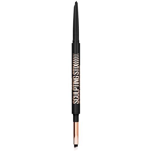Image of MAYBELLINE Sculpting Stix 2-in-1 Eyeliner, Dual Ended Black Eye Liner With Up to 24HR Wear, Smudge and Sweat-Resistant Eye Makeup Formula, Black Blur, 1 Count