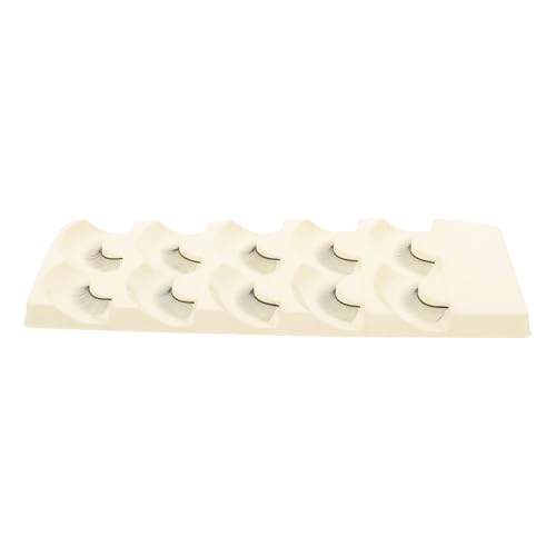 HOMOCONO 5 Pares de Tiras de Pestañas Negro, Fáciles de Almacenar y Transportar Material Sintético para Entrenamiento para Principiantes