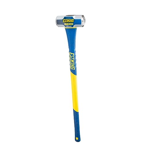 Image of Estwing 12-Pound Soft Face Sledge Hammer for Automotive, Industrial, and Construction Use, 30-35 HRC, 36-Inch Long Fiberglass Handle with Overstrike Protection and Ergonomic Two-Handed Grip