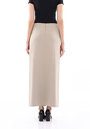 G-Line Maxi Skirts for Women Plus Size A Line High Waisted Ankle Length Solid Women s Long Dress Skirt for Casual or Business3